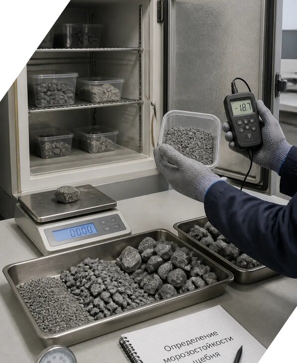 Определение морозостойкости щебня в Нижнеудинске от 3560 р. | ЭкспертизаРоссия