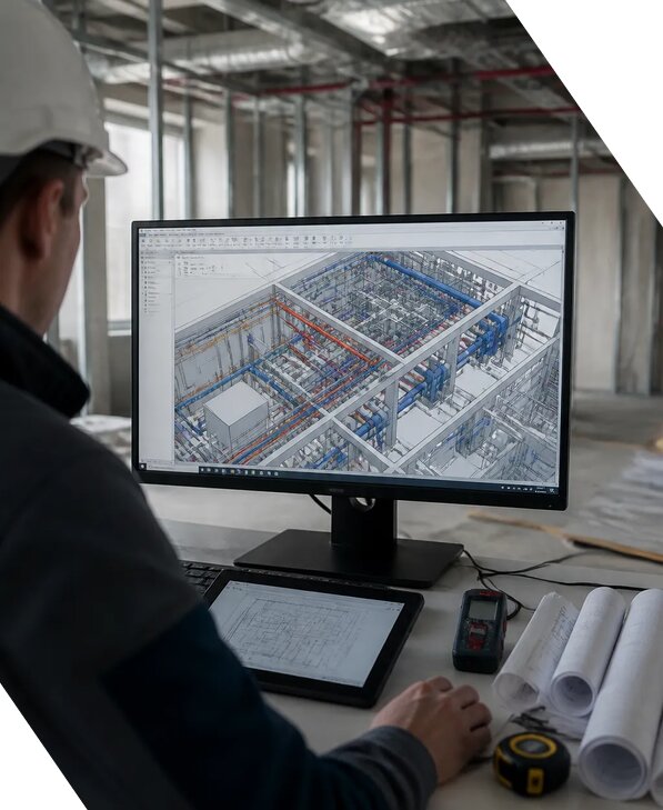 Создание BIM модели инженерных сетей для объектов в Нижнеудинске